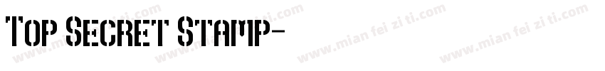 Top Secret Stamp字体转换